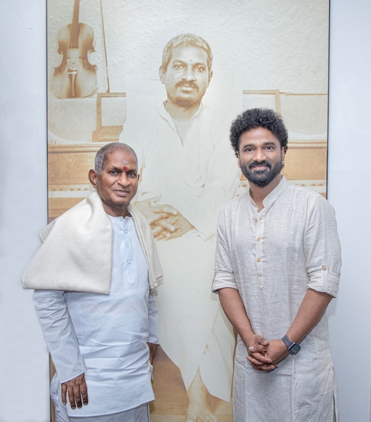 Ilayaraja Visit Devi Sri Prasad Studio Stills