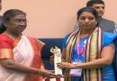 Prof. Dr. A.S. Smiline Girija, Head of the Department of Microbiology received National Teachers Award by Honourable President of India