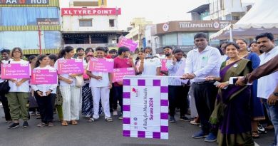 MSSW and Kauvery Hospital Organize Rally on World Mental Health Day