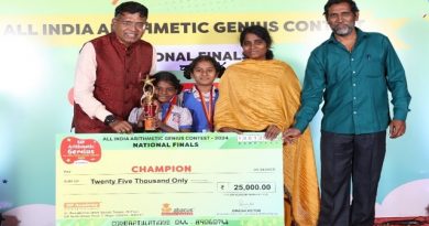 Two School Students from Tamil Nadu Won the Championship at National Finals of SIP Arithmetic Genius Contest held in Chennai