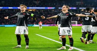 Champions League: Arsenal Knock Out Defending Champions Madrid to Reach Semis After 16 Years